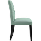 Modway Duchess Button Tufted Fabric Dining Chair - Laguna-Dense Foam Padding