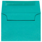 JAM Paper 4Bar A1 Coloured Invitation Envelopes - 3.625 x 5.125 - Sea Blue Recycled - 50 Pack-Colour: Sea Blue