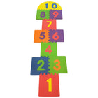 Kore Design Foam Play Mat for Kids Interlocking Hopscotch (12.6×12.6x0.40") - Set of 12-Hop, skip, and learn: Children enjoy a fun learning experience with numbers! Utilizing our Foam Interlocking Puzzle Floor Mat, your little ones can hopscotch their way to mastering numbers while having a great time!