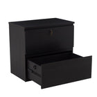 Koss Lateral Filing Cabinet - Espresso-Locking top drawer