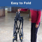 Journey UPWalker Original Large Upright Walker - Black-Folds easily for storage and transport without tools