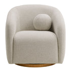 Modway Holland Swivel Chenille Fabric Armchair - Dove Grey-7