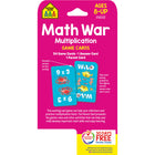 School Zone Publishing Math War Multiplication Game Cards -Includes 54 Game Cards, 1 Answer Card, and 1 Parent Card with rules and game ideas