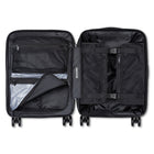 Travelite Epicure 24" Hardside Medium Checked Spinner Luggage - Black-2" Expansion for extra packing capacity