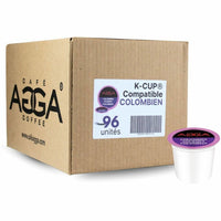 Agga Colombian K-Cup Pods - Medium - 96 Pack-Colombian Gourmet - Kosher - 96 / Box