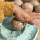 Yellow Door Roll Around Nature 6-Piece Set-The set of 6 round rollers make the following nature patterns: leaves, shells, ferns, pebbles, bark, and dragonflies.