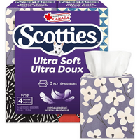 Scotties Ultra Soft Cubes Premium 3-Ply Facial Tissue - 4 Pack-3-Ply Tissues: Designed for softness and absorbency, these tissues are perfect for those who value comfort
