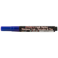 JAM Paper Marvy Uchida Liquid Chalk Markers Erasable Dustless - Fine Point - Blue-These versatile Chalk Markers can be used on any non-porous surface such as: Whiteboards, Lightboards, Chalkboards, Windows, Windshields, and more!