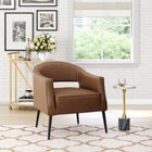 Zuo Berkeley Accent Chair - Vintage Brown-Chair Weight Capacity: Supports up to 330 lb