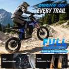 Gyrocopters DX1 Electric Dirt Bike for Adults - Speed upto 65 kmph - PAS Range upto 83 km - Peak 3000W - 14" - Blue-Stay informed with a crystal-clear, multi-functional Colorful LED Screen that tracks your real-time speed, battery voltage, mileage, and PAS modes