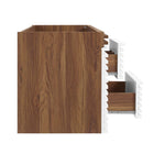 Modway Render 48" Single Sink Compatible Bathroom Vanity Cabinet - White/Walnut-Fixtures Not Included