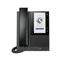 HP Poly CCX 505 Corded/Cordless WiFi IP Phone - Black-Conversations stay clear with Poly HD Voice and Poly Acoustic Clarity technologies