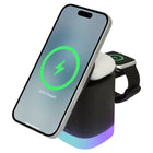 Helix Lucid 3-In-1 15W MagSafe Valet - Black-Charge Three Devices