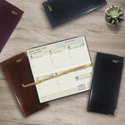 Brownline 2027 Executive Appointment Book Weekly Pocket Planner with Sewn Binding - 6-7/8" x 3-3/16" - Assorted Colours - Trilingual-12