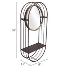 Zuo Saroni Mirror Shelf - Antique Grey-7