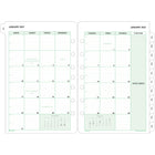 Day-Timer 2027 Monthly Planner Refill Desk Size - 8-1/2" x 5-1/2" - English-Soft Day-Timer borders make these refills properly business-like but pleasing to the eye