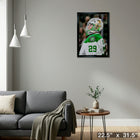 Jake Oettinger Stars 2025 Playoffs - Framed Canvas - 22" x 31"-Ready to hang - arrives fully assembled