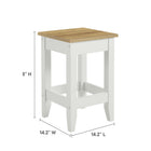 Modway Sunbrook Kitchen Stool - Oak White-MDF, Particleboard, and Paper Laminate