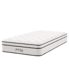 Modway Jenna 10" Innerspring and Foam Twin XL Mattress-Quilted Pillow-Top Cover