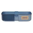 Sistema Ocean Bound Ribbon Lunch To Go - 1.1 L - Assorted Teal or Blue-Dishwasher (top rack only), fridge and freezer safe; designed and made in New Zealand, phthalate and BPA free