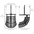 Soozier Basketball Return Attachment-360-degree rotation allows practice from multiple shooting angles
