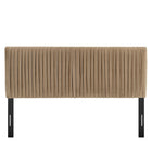 Modway Eloise Stain-Resistant Performance Velvet Queen Headboard - Taupe-Assembly Required