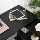 HOMCOM 47.25" L-Shaped Desk - Black-Assembly required