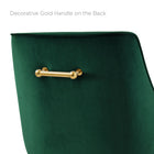 Modway Discern Counter Stools - Green - Set of 2-Performance Velvet Upholstery