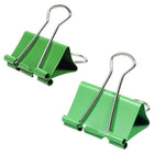 JAM Paper Colourful Binder Clips Assortment - Medium & Large - Green - 27 Pack-Binder clips' strong hold keeps stacks of loose paper securely fastened together, without the risk of slipping or falling out