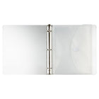 JAM Paper Plastic Binder Envelopes with Hook & Loop Closure, 3 Hole Punch, 9.5 x 1.25 x 11.5, Clear, 12 Pack (218VB1CL)-8 5/8" x 11 1/2"