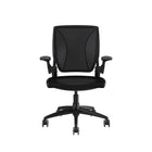 Humanscale Diffrient World Task Chair - Black-Its groundbreaking mechanism-free recline action leverages two parts of the chair's frame to provide automatic, balanced support throughout the full range of motion for maximum support