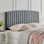 Modway Rebecca Performance Velvet Full/Queen Headboard - Charcoal-Durable Stain-Resistant Fabric