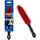 Vileda Pet Pro Hair Remover Brush - Red-Tapered, flexible shape makes it easy to reach tight spaces - between cushions, along seams, on stairs, and around corners