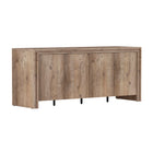 Manhattan Comfort Corin 60" Contemporary 4-Door Sideboard - Brown-Adjustable Interior Shelving – Flexible storage solutions allow you to customize the space for larger items or neatly segmented organization