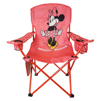 Danawares Adult Camp Chair with Cooler Bag - Minnie Mouse-Cup Holder: The armrest features built-in cup holder, allowing you to keep your beverage close by and secure without worrying about spills