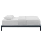 Modway Lodge Wood Twin Platform Bed Frame - Grey-Slatted LVL Wood Support System