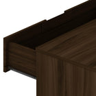 Manhattan Comfort Rockefeller Mid-Century Modern Bedroom Dresser 2-Piece Set - Brown-Home Assembly Required. All Hardware Included