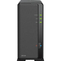 Synology DS124 1-Bay DiskStation - Realtek RTD1619B - 1 GB RAM-Secure private cloud. Anywhere, anytime secure access to all your data