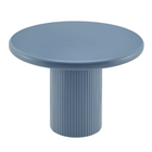 Modway Belmonte 45" Painted Wood Round Pedestal Dining Table - Stillwater Blue-Round Dining Table