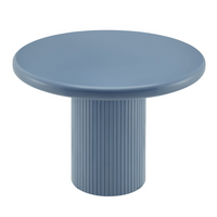 Modway Belmonte 45" Painted Wood Round Pedestal Dining Table - Stillwater Blue-Round Dining Table