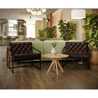 Flash Furniture HERCULES Madison Series Bomber Jacket LeatherSoft Tufted Lounge Chair-Fixed Seat and Back Cushions