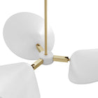Modway Journey 3-Light 3" Arm Pendant - White-Dimmable (Dimmer Not Included)