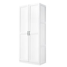 Manhattan Comfort Cornelia 59.22" 2-Piece Modern 14-Shelf Storage Closet - White-Home Assembly Required. All Hardware Included