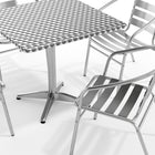 Flash Furniture 31.5'' Square Aluminum Indoor/Outdoor Table with 4 Slat-Back Chairs (TLH32SQ017BCHR4)-7