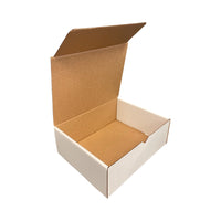 Abbey Literature Mailers - 11-1/8" x 8-3/4" x 4" - White - 50 Pack-Dimensions: 11-1/8" W x 8-3/4" L x 4" H