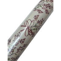 Roobie Wrapping Paper - Red Hollies-Timeless Design: Classic holly print paired with elegant red bows brings a cheerful yet sophisticated holiday vibe