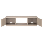 Hudson&Canal Dorian TV Stand for TV's up to 65" - Alder White-Clean with a soft, dry cloth and no harsh chemicals or abrasive cleaning materials