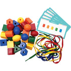 Teacher Created Resources Lacing Beads - Set of 39-This collection of 30 lacing beads includes six distinctly shaped beads in five bright colors