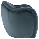 Modway Compose Performance Velvet Accent Chair - Cadet Blue-French Piping Trim