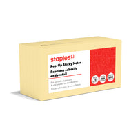Staples Stickies Recycled Pop-Up Notes - 3" x 3" - 12 Pack-High quality, low price